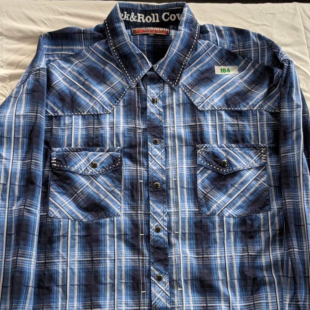 Rock & Roll Cowboy - pear-snap - long-sleeve shirt - XXL